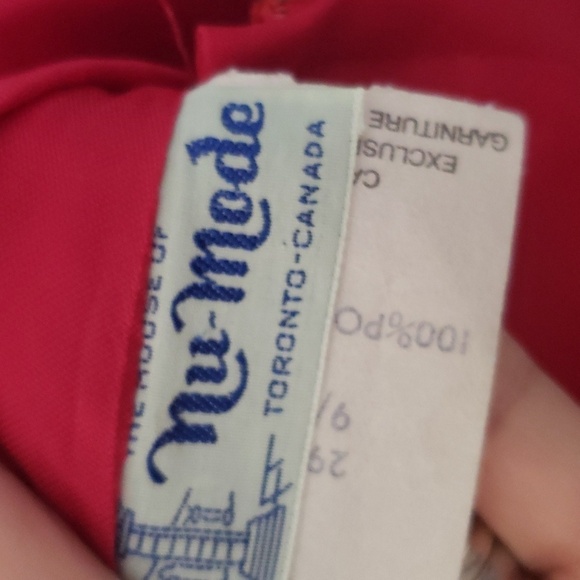 Vintage house of nu mode formal red maxi dress - Picture 5 of 8